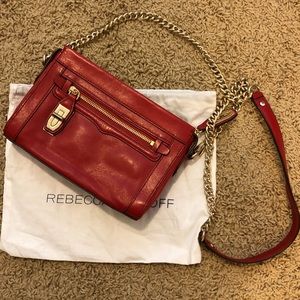 Rebecca Minkoff Mini Crosby Crimson Red Cross body